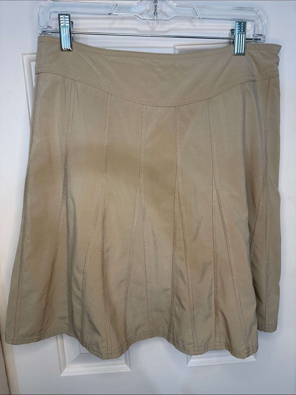 Athleta Khaki A-Line Panel Skort